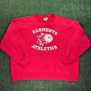 Vintage 90s Hanes Garments Athletics Crewneck Sweatshirt